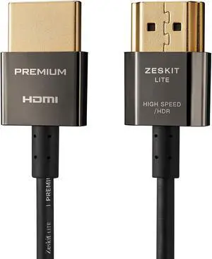 Lite 4K Premium HDMI 2.0b High Speed with Ethernet 5ft Ultra Thin, 18Gbps 4K60 ARC HDR HDCP 2.2 2.3 Compatible with Dolby Vision Apple TV 4K Roku Sony LG Samsung Vizio Xbox PS4 PS5 Switch Lite 4K Premium HDMI 2.0b High Speed with Ethernet 5ft Ultra Thin, 18Gbps 4K60 ARC HDR HDCP 2.2 2.3 Compatible with Dolby Vision Apple TV 4K Roku Sony LG Samsung Vizio Xbox PS4 PS5 Switch