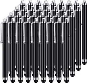 36 Pcs Stylus Pen for Universal Capacitive Touch Screens Devices Stylus Pen Compatible with Tablet for Classroom Travel Olders Friendly(Black)