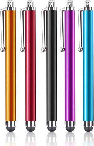 Assorted Colors Stylus Pen Universal Touch Screen Capacitive Stylus for Kindle Touch Screen for  iPad iPhone Xs Max XS X for All Cell Phone All Tablets (5 Pack)