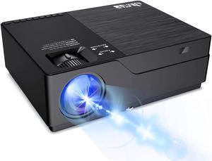 JIMTAB M18 Native 1080P LED Video Projector, Upgraded HD Projector with 300\u201dDisplay Support AV,VGA,USB,HDMI, Compatible with Xbox,Laptop,iPhone and Android for Academic Display (Dark Star)