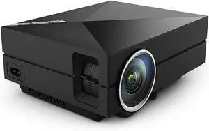 High-Definition Projector, The Data line is Directly Connected to The Mobile Phone with The Same Screen Projector, Home LED Miniature Projection, Black High-Definition Projector, The Data line is Directly Connected to The Mobile Phone with The Same Screen Projector, Home LED Miniature Projection, Black