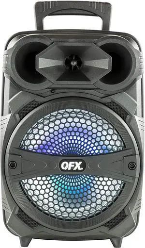 QFX PBX-81 8" Portable Bluetooth Party Sound System with Microphone