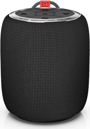 Monster S110 Bluetooth Speaker, Portable Wireless Speaker with Pure Sound, IPX5 Waterproof, 16H Playtime, TWS Pairing, Small Size and Lightweight Speaker for Outdoor/Indoor/Mountain Climbing(Black)
