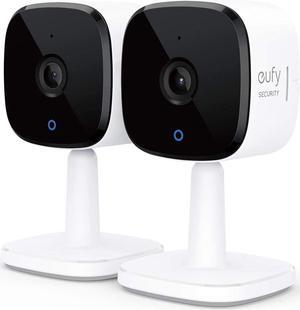 Security Indoor Cam C120 2-Cam Kit | 2K Security Indoor Camera | Plug-in Camera with Wi-Fi | Human and Pet AI | Works with Voice Assistants | Night Vision | Two-Way Audio | HomeBase 3 Compatible