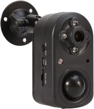 eoqo Hack-Proof 1080p Battery-Powered Home Office Security Camera | Standalone DVR | Night Vision, PIR Motion Detection, Long Standby | Solar Powered Option, Indoor/Outdoor Video Surveillance