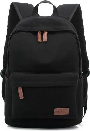 Casual Style Lightweight canvas Laptop Bag/Durable Travel backpacks/Rucksack for Men&Women/Fashion Backpack Fits 15 inch Notebook (Black) Casual Style Lightweight canvas Laptop Bag/Durable Travel backpacks/Rucksack for Men&Women/Fashion Backpack Fits 15 inch Notebook (Black)