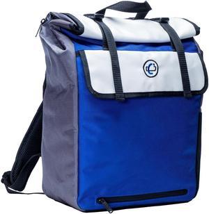 Case-It Laptop Backpack 2.0 with Hide-Away Binder Holder, Fits 13 Inch and Some 15 Inch Laptops, Blue (BKP-202-BLU)