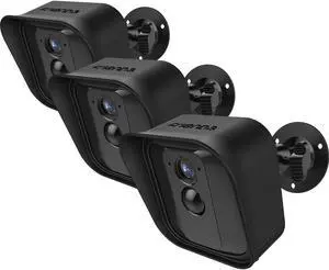 Frienda Black 360 Degree Adjustable Wall Mount Bracket and Silicone Protective Skin for Blink Xt Indoor Outdoor Security Camera(3,Black)