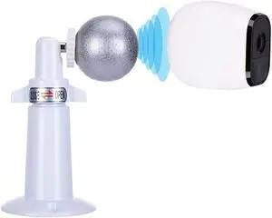 Haoyou (Metal 2 Pack) 360 Degree Adjustable Security Wall Mount Equipped with Security Rope,Compatible with Magnetic Arlo pro/Arlo pro 2 and SimpliSafe Outdoor Security Camera