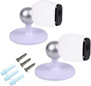 Haoyou Table Ceiling Mounts Compatible with Magnetic Arlo/Arlo Pro/Arlo Pro 2 Camera and SimpliSafe Outdoor Security Camera (2 Pack White)