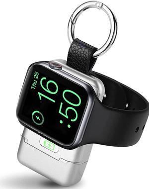 Portable Wireless Charger for Apple Watch,HUOTO iWatch Charger 1400mAh Smart Keychain Power Bank,Portable Magnetic iWatch Charger for Apple Watch Series 9/8/7/6/SE/5/4/3/2/1/UItra/UItra 2