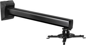 Mount-It! Projector Wall Mount for Short Throw and Standard Projectors, Universal Projector Bracket Fits Epson Optoma Benq Viewsonic Projectors, 9 in. to 29.5 in. from Wall, 35 Lb Capacity (MI-608)