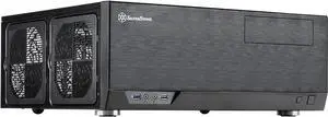 SilverStone Technology GD09 Home Theater PC (HTPC) Computer Case with Faux Aluminum Design for ATX/Micro-ATX Motherboards, SST-GD09B