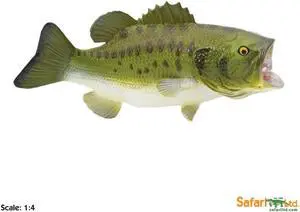 Educational Replica Fish Incredible Creatures 6" Long Figure - Largemouth Bass