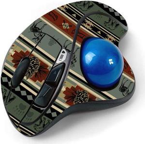 MightySkins Skin for Logitech M570 Wireless Trackball Mouse - Cabin Stripes | Protective, Durable, and Unique Vinyl Decal wrap Cover | Easy to Apply, Remove, and Change Styles | Made in The USA
