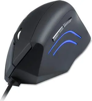 Perixx PERIMICE-508, Wired Programmable Vertical Ergonomic Mouse - 1000/1600 dpi - 5 Programmable Button - Natural Ergonomic Vertical Right handed Design