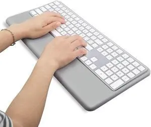 Wrist Rest Ergonomic Keyboard Stand Compatible with Wireless Magic Keyboard 2 with Numeric Keypad (Gray Silicone) Wrist Rest Ergonomic Keyboard Stand Compatible with Wireless Magic Keyboard 2 with Numeric Keypad (Gray Silicone)