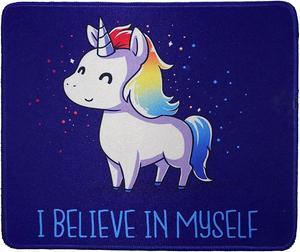 12 x 10 inches Funny Beautiful Unicorn Gaming Mouse Pad Custom Mousepad Believe in Myself mat
