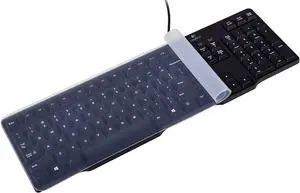 Universal Keyboard Protector Cover Skin for PC Computer Desktop Keyboards | for Standard Size Keyboard, Nano Silicone Waterproof Anti-Dust Keyboard Cover, Clear (Size: 17.52" x 5.51") Universal Keyboard Protector Cover Skin for PC Computer Desktop Keyboards | for Standard Size Keyboard, Nano Silicone Waterproof Anti-Dust Keyboard Cover, Clear (Size: 17.52" x 5.51")