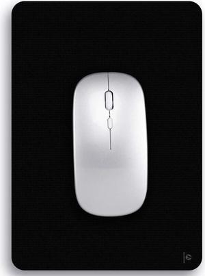 Small Mouse Pad 6 x 8 Inch Mini Mouse Pad Thick for Laptop Wireless Mouse Home Office Travel Portable & Washable (Black)