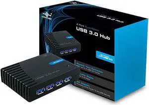 Vantec UGT-MH430U3 4-Port SuperSpeed USB 3.0 Hub (Black)