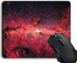 Mouse Pad Milky Way Galaxy Computer Mouse Pads Desk Accessories Non-Slip Rubber Base Mousepad for Laptop Mouse