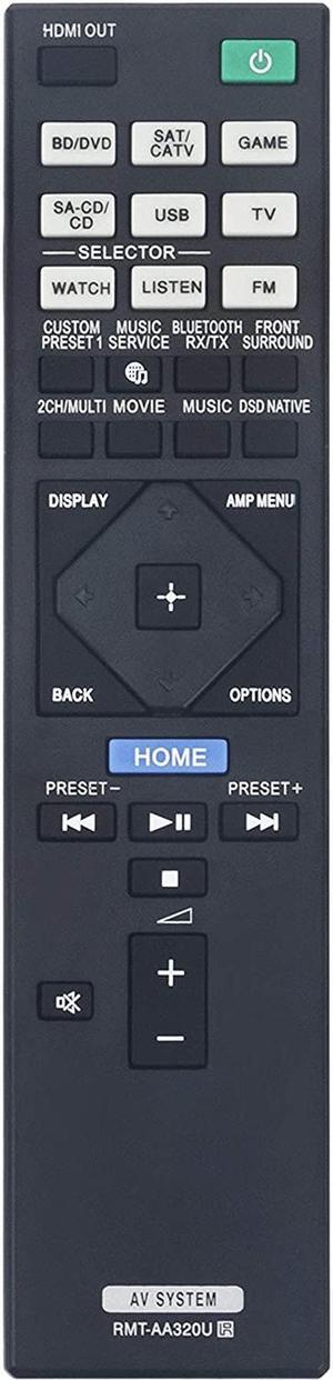 RMT-AA320U Replaced Remote fit for Sony AV Receiver STR-ZA810ES STR-DN1080 Home Theater
