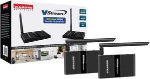 Diamond Multi- Channel 2X2 Wireless HDMI 5GHz Kit, Stream HD 1080P Video/Audio up to 150 ft from Any HDMI Source to HDTV/Monitor/Projector (VS300M)