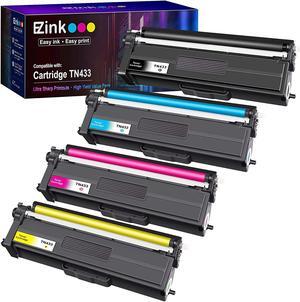 E-Z Ink (TM) Compatible Toner Cartridge Replacement for Brother TN-433 TN433 TN433bk TN431 Compatible with HL-L8260CDW HL-L8360CDW MFC-L8610CDW MFC-L8900CDW (Black, Cyan, Magenta, Yellow, 4 Pack)