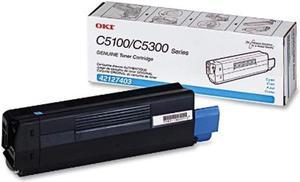 Okidata 42127403 Laserjet Printer Tonner Cartridge (Cyan)