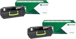 Lexmark 501 50F1000 Toner Cartridge - 2 Pack Black