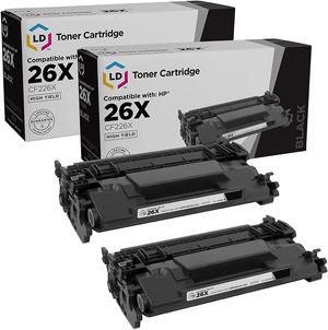 LD Products Compatible Replacement  26X Toner Cartridge CF226X 26A CF226A for Laserjet Pro M402d M402dn M402dne M402dw M402n MFP M426fdw M426fdn MFP M426dw (High Yield Black, 2-Pack)