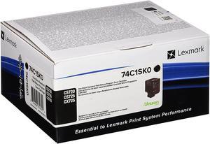 Lexmark LEX74C1SK0 Unison Original Cartridge-Black-EARtn Cartridge, F/CS720/5, 7000 Page Yield, BK Toner