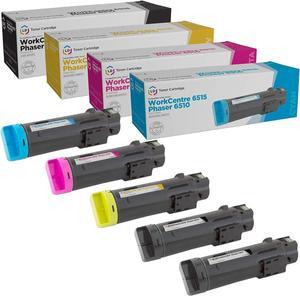 LD Products Compatible Toner Cartridge Replacements for Dell H625 H825 High Yield (2 Black, 1 Cyan, 1 Magenta, 1 Yellow, 5-Pack)