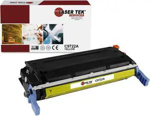 Laser Tek Services Compatible Toner Cartridge Replacement for HP 641A C9722A Works with HP Color Laserjet 4600 4600DN 4600DTN 4600N Printers (Yellow, 1 Pack) - 8,000 Pages