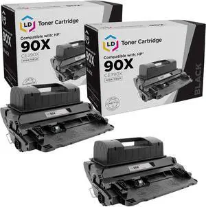 LD Products Compatible Toner Cartridge Replacement for HP 90X High Yield (Black, 2-Pack) for use in HP Laserjet Enterprise 600 M602dn, 600 M602n, 600 M602x, 600 M603dn