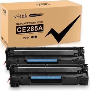 V4INK 2 Pack Compatible for HP CE285A 85A CB435A CB436A Toner Cartridge for HP LaserJet Pro P1102w P1006 P1100 MFP MF3010 M1130 M1212nf M1210 M1217nfw Printers