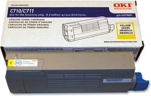 Okidata 44318601 C711 Toner Cartridge (Yellow) in Retail Packaging