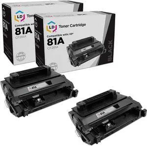 LD Products Compatible HP 81A CF281A Toner Cartridge Replacement for Laserjet Enterprise Flow MFP M630z M604dn M604n M605dh M605dn M605n M605x M606dn M606x M630dn M630f M630h M630 (Black, 2-Pack)