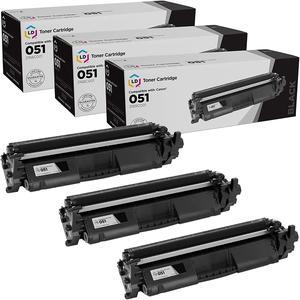 LD Products Compatible Toner Cartridge Replacement for Canon 051 2168C001 (Black, 3-Pack) for use in Canon imageCLASS LBP162dw, MF264dw, MF267dw, MF269dw