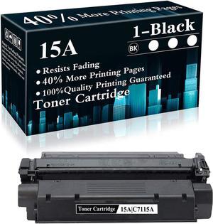 1 Pack 15A | C7115A Black Compatible Toner Cartridge Replacement for HP Laserjet 1000 1150 1005W 1200 1200n 1200se 1220 1220se 3300 MFP 3310 MFP 3320n MFP 3330 MFP 3380 MFP Printer,Sold by TopInk