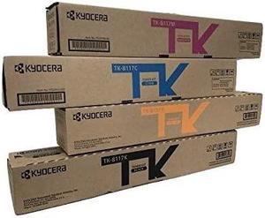 TK8117K 1T02P30US0 Genuine Kyocera Toner Value Pack, B/C/M/Y
