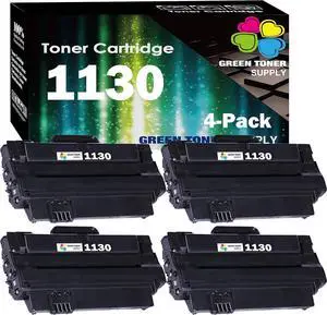 Ennovor (4 Pack) Compatible for Dell 1130 Black Toner Cartridge Replacement for Dell 1130 1130n 1133 1135n Laserjet Printers 330-9523