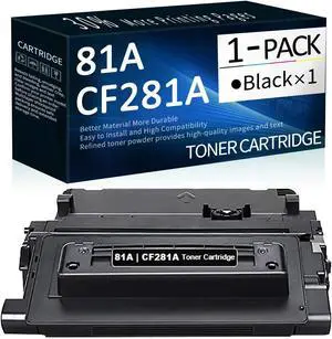 Ennovor CAIN 1 Pack Black 81A | CF281A Toner Cartridge Replacement for HP Laserjet M604 M605 M605 M606 M630 M630 M604n M604dn M605N M605dn M605x M606dn M606x M630h M630dn M630f M630z Printer Toner
