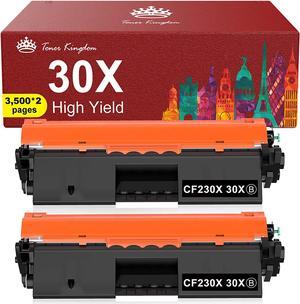 Toner Kingdom Compatible Toner Cartridge Replacement for HP 30X CF230X 30A CF230A for HP Pro MFP M203dw M227fdw M227fdn M203d M203dn M227sdn M227 M203 Printer (2 Black)