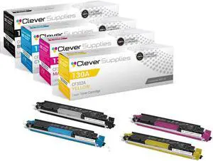 Compatible Toner Cartridge Replacement for  M177FW CF350A Black CF351A Cyan CF352A Yellow CF353A Magenta  130A COLOR PRO M176 PRO M176NFW PRO MFP M176 4 Color Set