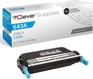 Compatible Toner Cartridge Replacement for  4700dn Q5951A Cyan  643A Color 4700 4700DN 4700DTN 4700N 4700PH+ 4710