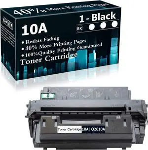 Ennovor 1 Black Cartridge 10A | Q2610A Toner Cartridge Replacement for HP Laserjet 2300 2300n 2300d 2300dn 2300dtn 2300L Printer Printer,Sold by TopInk