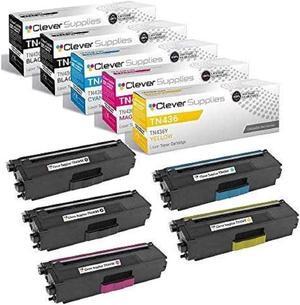 Supplies Compatible Toner Cartridge Replacement for  TN436 TN-436 TN436BK TN436C TN436M TN436Y, Cyan, Magenta, Yellow, Black, 4 Pack