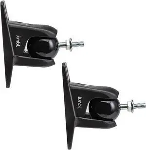 Jumbl SINSB7B ProGrip Ultra Stainless Steel Speaker Wall Mount Bracket Black, Pair of 2 - Thread Size: 1/4-20 - Holds up to 8 Lbs